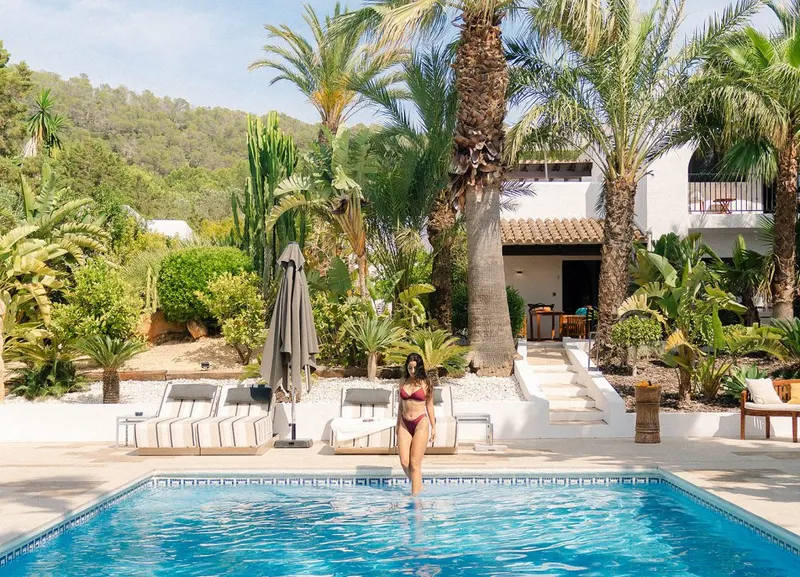 Garden and pool