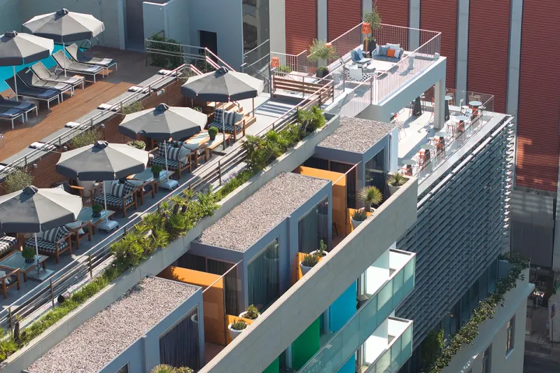 Rooftop terrace and pool