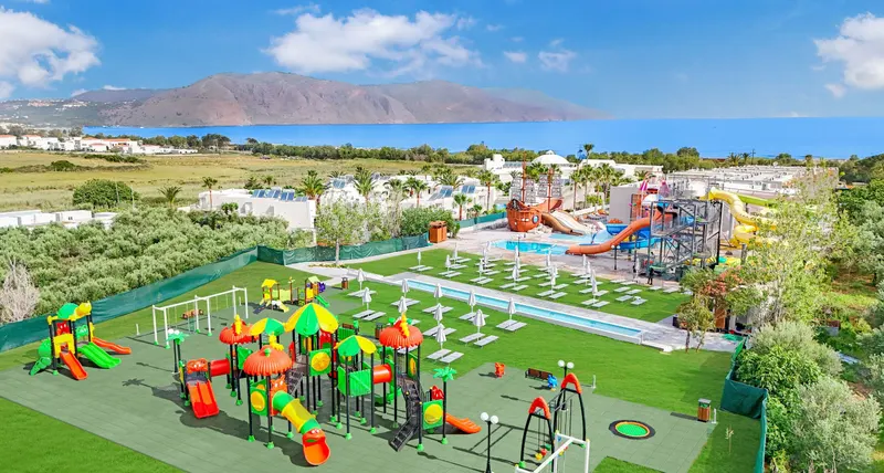 Panoramic view of the waterpark