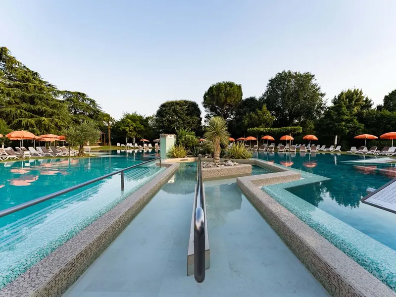 Hotel pool area