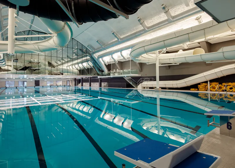 Indoor pool hall