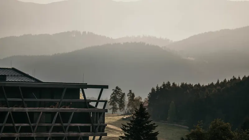 Pfösl hotel and surroundings