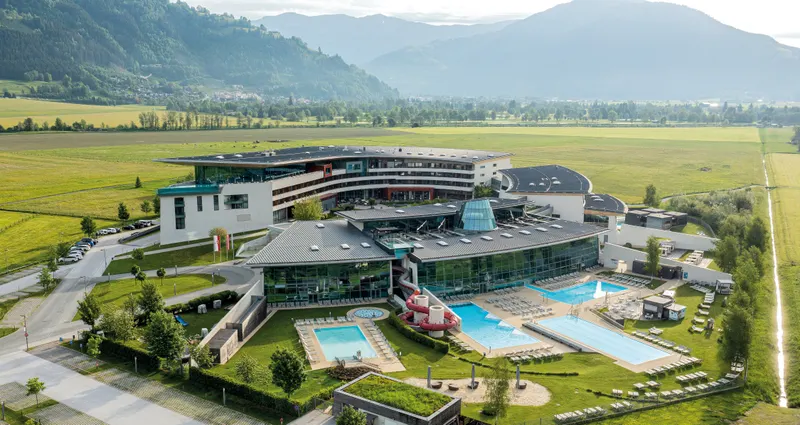 Resort building in summer