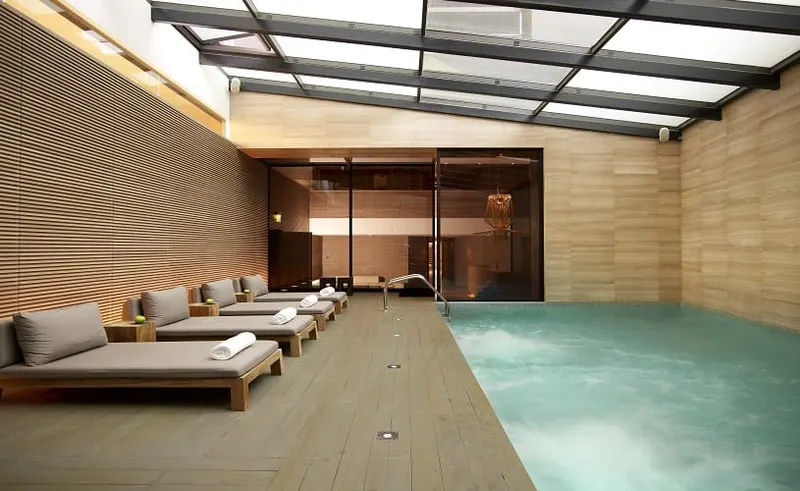 Pool area at The Met Hotel