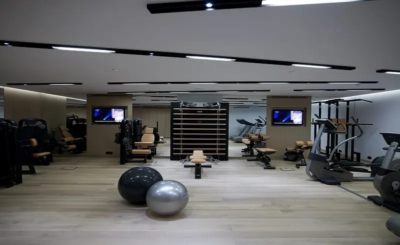 Fitness centre at The Met Hotel spa