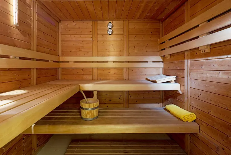 Wooden sauna